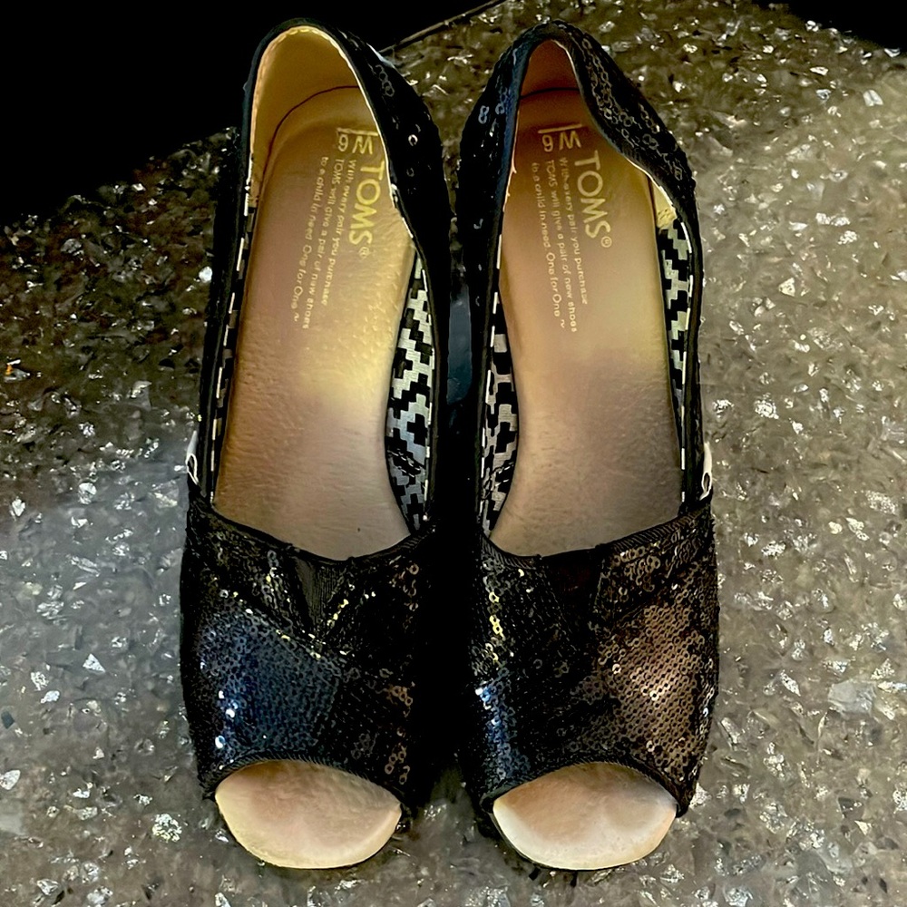 Tom Sequence Open To Platform Heels - image 1